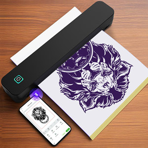 Oem xách tay A4 Máy in nhiệt cho home & Office Beauty Shop Mini Pocket không dây cầm tay inkless tài liệu & Máy in ảnh - Product Image 1