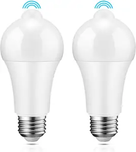 CE RoHS motion PIR sensor LED bulb light 9W 12W 2 years warranty sensor indoor led Smart bulb