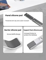 Support portable multifonction en alliage d'aluminium pour ordinateur portable, réglable en hauteur, pliable, support de bureau, fixation pour tableau de bord, pour utilisation sur bureau
