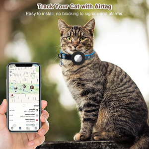 Collier traceur GPS 4G étanche IPX6 JP Magnetic pour chats et petits animaux, avec sangle réglable à motif patte et clochette - Product Image 6