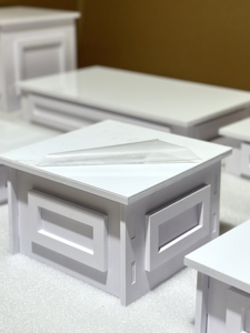 新款聚氯乙烯亚克力自助餐食品提升器罗马柱底座婚礼基座支架套装婴儿淋浴派对餐桌装饰 - Product Image 5