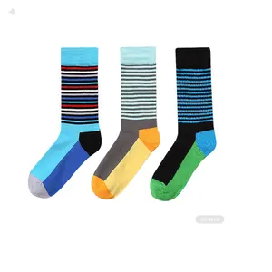 Kaite-3-EA244 chaussettes habillées pour hommes, chaussettes colorées unisexes