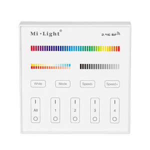 B4 Mi-light 2.0 RF2.4G Grouping <strong>Wall</strong> Mounted <strong>Touch</strong> Panel Switch <strong>RGB</strong> CCT LED Dimmer <strong>Controller</strong> - Product Image 1
