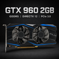 Nouvelle carte graphique GTX960 2 Go GDDR5 128 bits avec refroidissement par ventilateur pour jeux DP DVI pour ordinateur de bureau