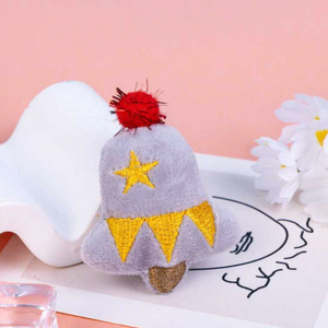 In Stock Christmas Grey Bell Keychain Cartoon <b>Soft</b> Plush <b>Toys</b> 4inch <b>Stuffed</b> Animal <b>Toys</b> Crane Machine Arcade for Shop - Product Image 1