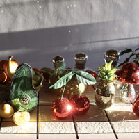 Boule disco miroir Chuang De en forme d'ananas doré, idéale pour les réunions de famille, les fêtes sur le thème des fruits, la décoration intérieure – Vente chaude, durable, en gros