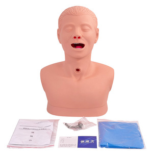 Modèle d'intubation trachéostomique, modèle pédagogique médical, modèle avancé de soins de trachéostomie pour adultes. - Product Image 1