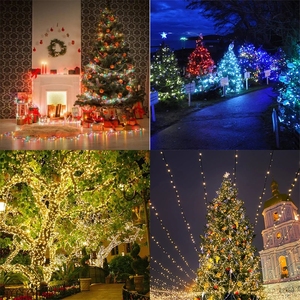 <span class=keywords><strong>Guirlande</strong></span> lumineuse LED 100 LED 10M pour Noël/mariage/fête, décoration extérieure étanche AC 110V 220V, 9 couleurs - Product Image 5