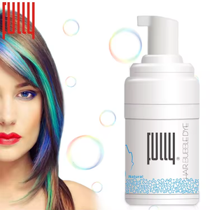 Kit de coloration capillaire en mousse semi-permanente facile à utiliser, vente en gros d'usine, couleur de cheveux noire, shampoing - Product Image 1