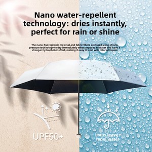<span class=keywords><strong>Parapluie</strong></span> capsule portable manuel cinq plis <span class=keywords><strong>haut</strong></span> <span class=keywords><strong>de</strong></span> <span class=keywords><strong>gamme</strong></span> personnalisé pour <span class=keywords><strong>femme</strong></span>, protection solaire, cadeau d'affaires - Product Image 2