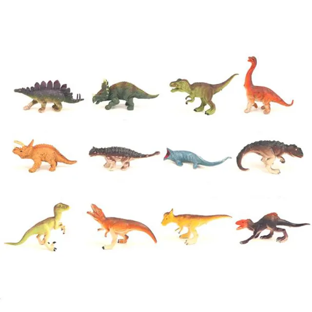 6 PCSアニマルホームリアルプレイミニPVC野生動物セット、安い動物恐竜モデルキッズシミュレーションおもちゃ