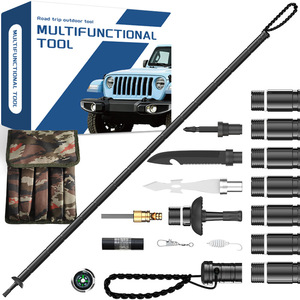 Multifunctional Trekking <b>Pole</b> Aluminum Alloy With Tools For Hiking Camping Outdoor Adventure - Product Image 1