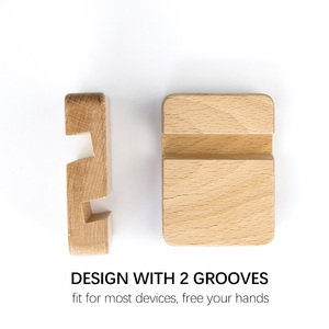 Kinh doanh mặt hàng khuyến mại bằng gỗ điện thoại di động chủ gỗ điện thoại đứng tùy chỉnh Mini rắn bằng gỗ điện thoại di động đứng - Product Image 2