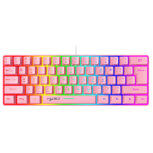 Redwingy V700 61-key Gaming Film <strong>Keyboard</strong> RGB Light Portable Wired <strong>Keyboard</strong> Ergonomic High and Low Keys Soft Feel and Never <strong>Fade</strong> - Product Image 4