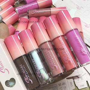 Brillo Labial Vegano Personalizado con Efecto Ombré Rosa Brillante, Brillo Labial Transparente, Marca Privada, Hidratante, Lápiz Labial Líquido - Product Image 1