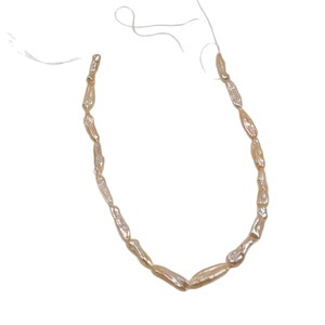 Cuentas Sueltas de Perlas de Agua Dulce Barrocas Naturales de Zhuji, de 8-10 mm, Blancas, con Orificio Recto, para Hacer Joyas y Accesorios - Product Image 5