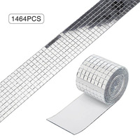Vente chaude auto-adhésif mosaïque stéréo acrylique stickers muraux créatif bricolage miroir autocollants décoration de la maison KTV Disco Ball Decor