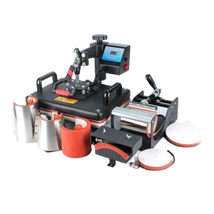 Small T <b>Shirt</b> Printing Heat Press 5 in 1 Machine Sublimation Heat Press Machine PT-3 T <b>Shirt</b> Heat Press Machine Sublimation Heat - Product Image 1