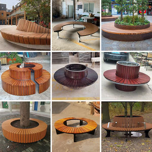 Panche per esterni di qualità Premium Design personalizzato per parchi palestra-banco albero protetto UV impermeabile intorno al Design Museum-Friendly - Product Image 4