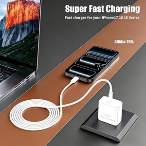 <span class=keywords><strong>Cargador</strong></span> de Laptop 2026, Adaptador USB de 20W, USB-C para <span class=keywords><strong>iPhone</strong></span> 17 Pro Max/16/15/14/13/12/<span class=keywords><strong>11</strong></span>, para iPad Pro/Air, Carga Rápida, Enchufe Europeo - Product Image 2