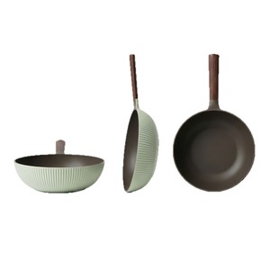 Maifan Stone Wok Non-Stick Pan Double Layer Composite Bottom High Temperature Resistant Frying Pan Household Cookware Set - Product Image 1