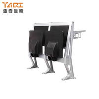 Mobilier scolaire en métal au design moderne YAQI YA-X015B table et chaise fixes pour salle de conférence ou de classe universitaire