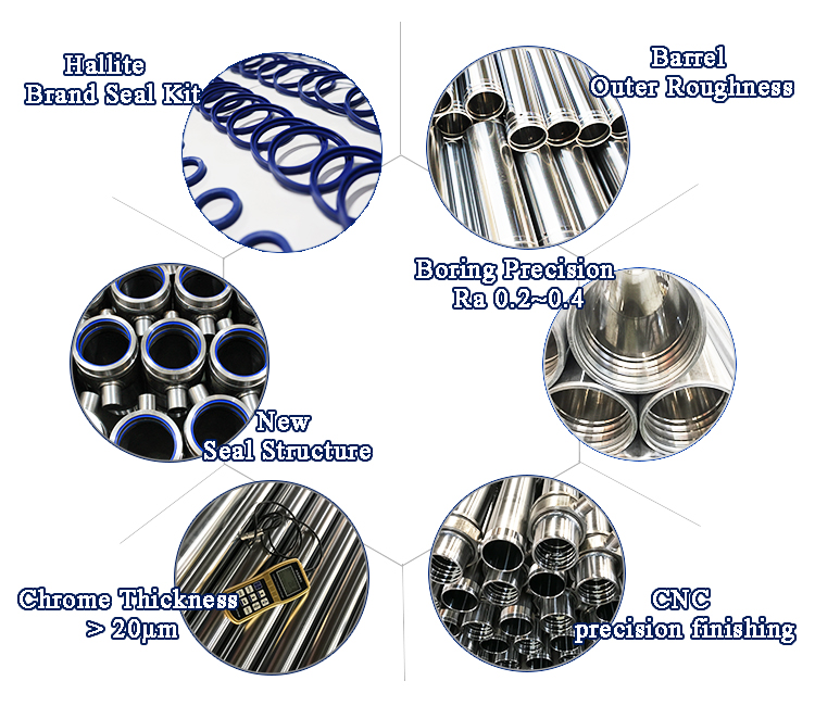 Heavy Duty Linear Actuator Telescopic Dump Trailer Kit Hydraulic Cylinder