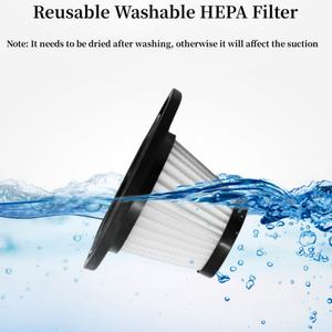 เครื่องดูดฝุ่นในรถยนต์แบบพกพา120W, เครื่องดูดฝุ่นแบบมือถือ4000Pa พลังดูด USB ชาร์จได้2000mAh ไร้สายทนทาน - Product Image 4