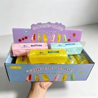 Ensemble de balles anti-stress moulables faites à la main, en forme de cacahuète, pomme de terre et toast, remplies de billes, à remontée lente, jouet sensoriel, cadeaux de fête