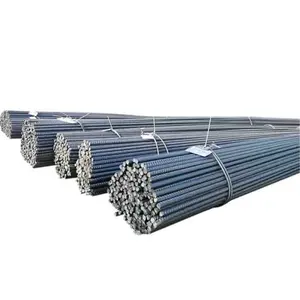 Astm a615 grade 60 75 hrb 400 500 600 12 mm barres d'armature déformées barres rondes en acier pour la construction de bâtiments en béton