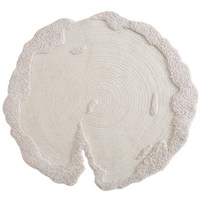 Tapis rond en laine tissé à la main, à poils longs, de forme irrégulière, pour salon, chambre, vestiaire, coiffeuse