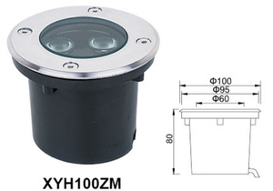 Lampes LED encastrées rondes pour extérieur, étanches IP67, réglables, 24V/12V, 100mm/130mm, 3W, pour terrasse en béton - Product Image 6