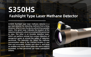 Détecteur de gaz portable S350HS à longue portée, prix usine, lampe torche laser, télémètre au méthane - Product Image 3