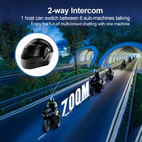 Untuk Sepeda Motor V7 ABS untuk Sistem Interkom Pintar dengan % Tahan Air, 7 Pengendara Terhubung & 2 Berbicara Secara Bersamaan