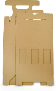 Boîte de transport de bouteilles de bière durable de 500ml avec 3 vitrines de présentation, support en carton, 3 bières, bière, cidre, cadeaux pour les fêtes - Product Image 6