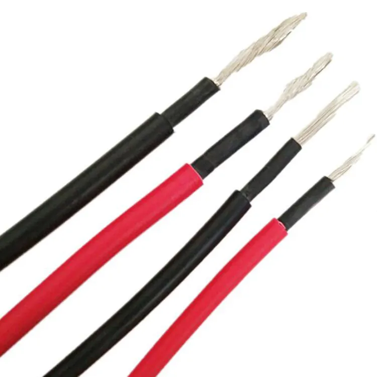 Tuv 2 Pfg 1169 Pv1-f Wire 1 &amp; 2 Core Ac &amp; Dc 4mm Double Core Solar Cable 1.5/2.5/4/6/10/16/25/35 Mm2
