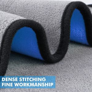 NiceCNC 3 pièces 25*25cm/30*40 <span class=keywords><strong>serviette</strong></span> en microfibre chiffon de nettoyage pour <span class=keywords><strong>serviette</strong></span> de lavage de voiture pour <span class=keywords><strong>BMW</strong></span> E46 E36 E92 Honda Civic pour VW Golf Mk4 - Product Image 5