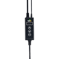 LuckyHerp Fabrication directe Dôme lumineux pour reptiles Contrôleur de température Fer & Aluminium Noir Écologique 110-240V Fil de 1,8m