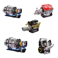 Set Bangunan Blok Mesin Supercar V8 Skala Mould King 10087-10250, Model Perakitan Motor, Kit Bata untuk Hadiah Anak