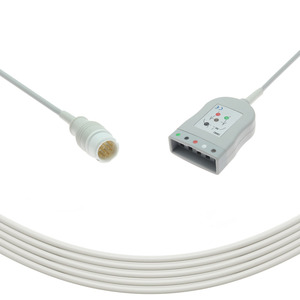 Cable de ECG de 5 Derivaciones Compatible con Philllippsss Agilent 50XM, Cable de ECG HeartStart MRx para Uso Hospitalario - Product Image 4