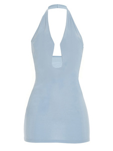 Viviblook C26DS019 Robes élégantes pour femmes Nouvelle robe de soirée sexy sans manches à bretelles fines pour femmes - Product Image 3