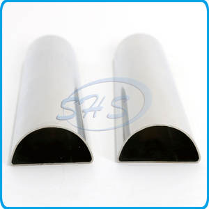 INOX <span class=keywords><strong>316</strong></span> erw ท่อสเตนเลสเชื่อมโลหะ60มม. ท่อรูปทรงกลมครึ่ง304L AISI201 - Product Image 2