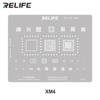 RELIFE RL-044 MI Series CPU Jeu de pochoirs en acier intégrés/15 pièces pour réparation de téléphones portables
