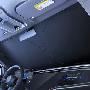 CHONGTENG, venta al por mayor, parasol de coche de tela <span class=keywords><strong>plegable</strong></span>, parabrisas delantero, parasol de reducción de calor para Tesla - Product Image 3