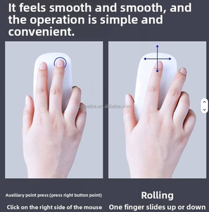 BT5.0 Wireless Arc Touch <span class=keywords><strong>Magic</strong></span> Tablet Computadora Ratón inalámbrico Interfaz USB retroiluminada con LED - Product Image 4