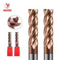 홍이 HRC55 카바이드 엔드밀 1 2 4 5 6 8 10 12mm 4날 밀링 커터 CNC 가공 엔드밀