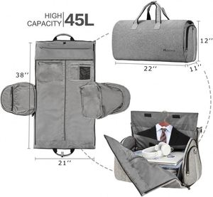 Free Sample Garment Travel <b>Bag</b> <b>for</b> Hanging Clothes Carry on Garment <b>Bag</b> with Shoulder Strap, Foldable <b>Suit</b> Travel <b>Bags</b> <b>for</b> Men - Product Image 3