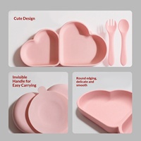 Nouveautés : Assiette divisée pour bébé sans BPA, vaisselle pour enfants avec ventouse, ensemble repas en silicone pour bébé