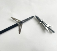 Pointes de chasse en acier inoxydable en vrac, 100 grains, 2 lames, pointes d'arbalète extensibles pour la chasse à l'arc