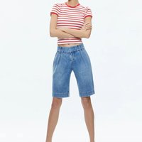 Hauts décontractés pour femmes à rayures rouges et blanches, hauts à manches courtes, hauts tendance, hauts en coton de haute qualité pour femmes